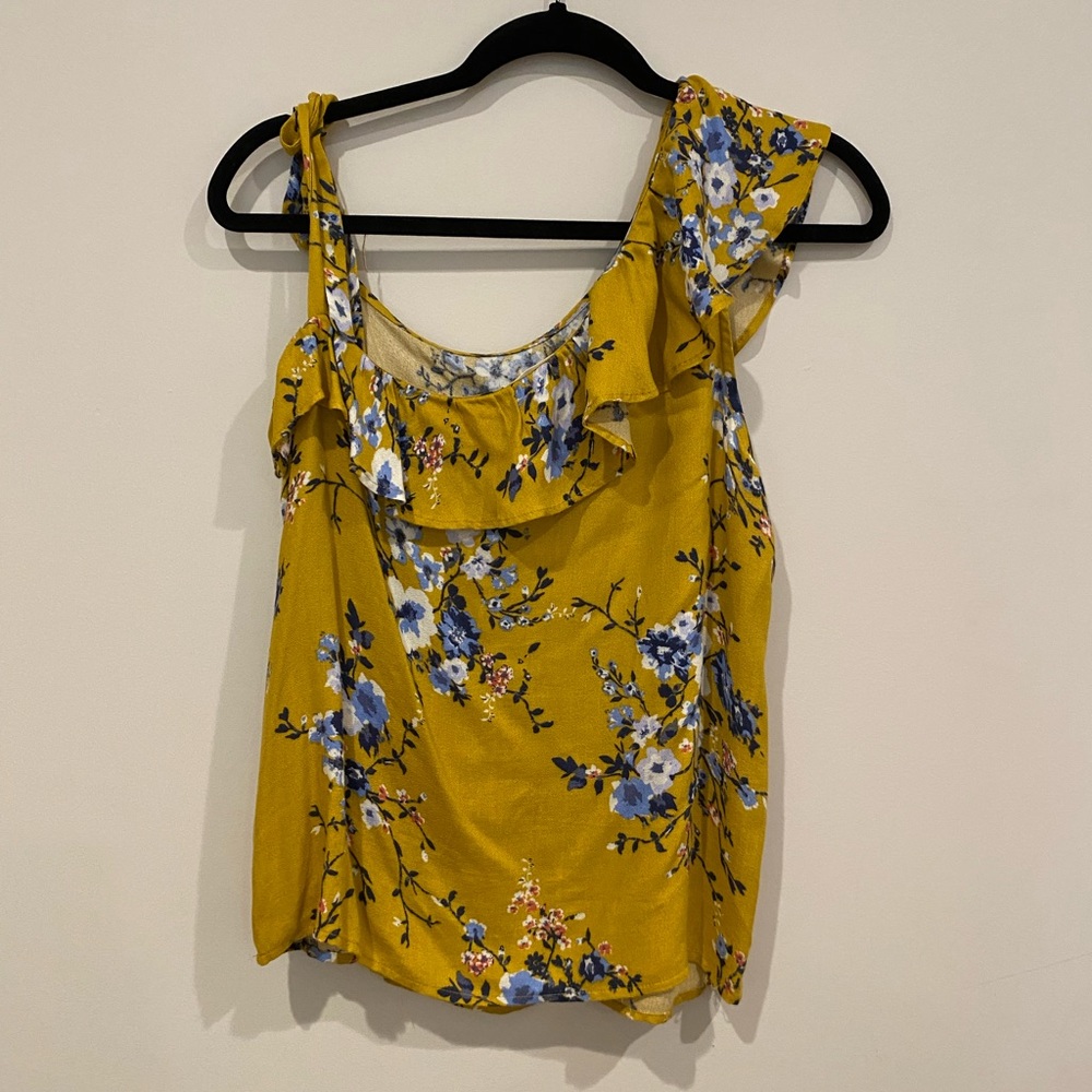 Lovestitch, gold floral blouse